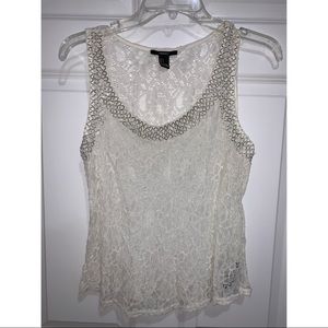 Forever 21 Beaded Lace Top